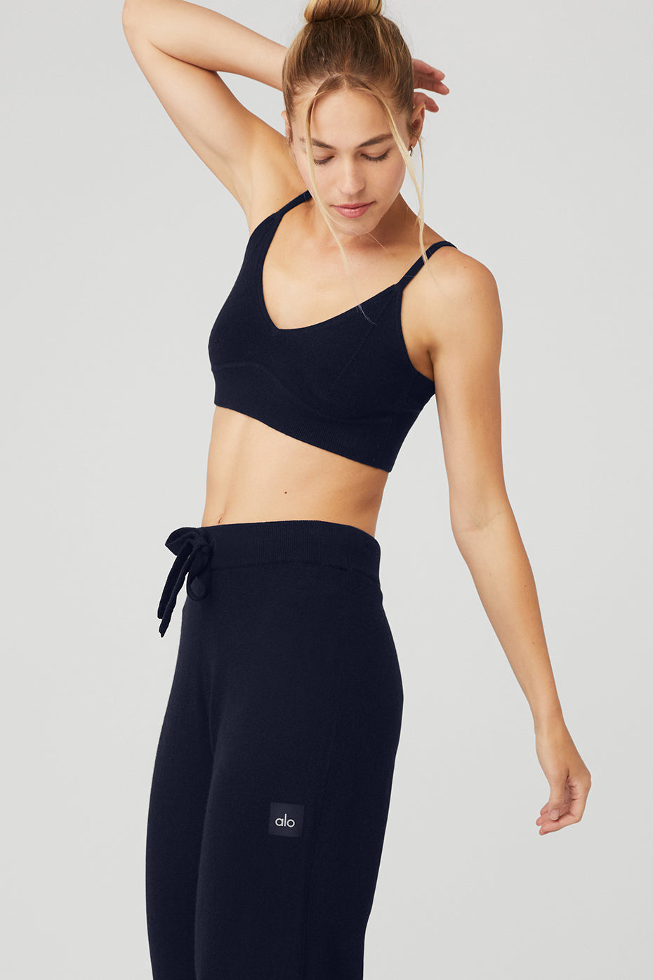 Cashmere Jet Set Bra - Navy - Image 3