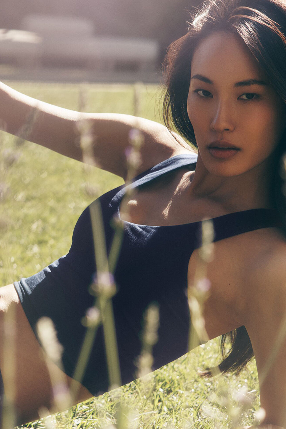 Airbrush Real Bra Tank - Navy