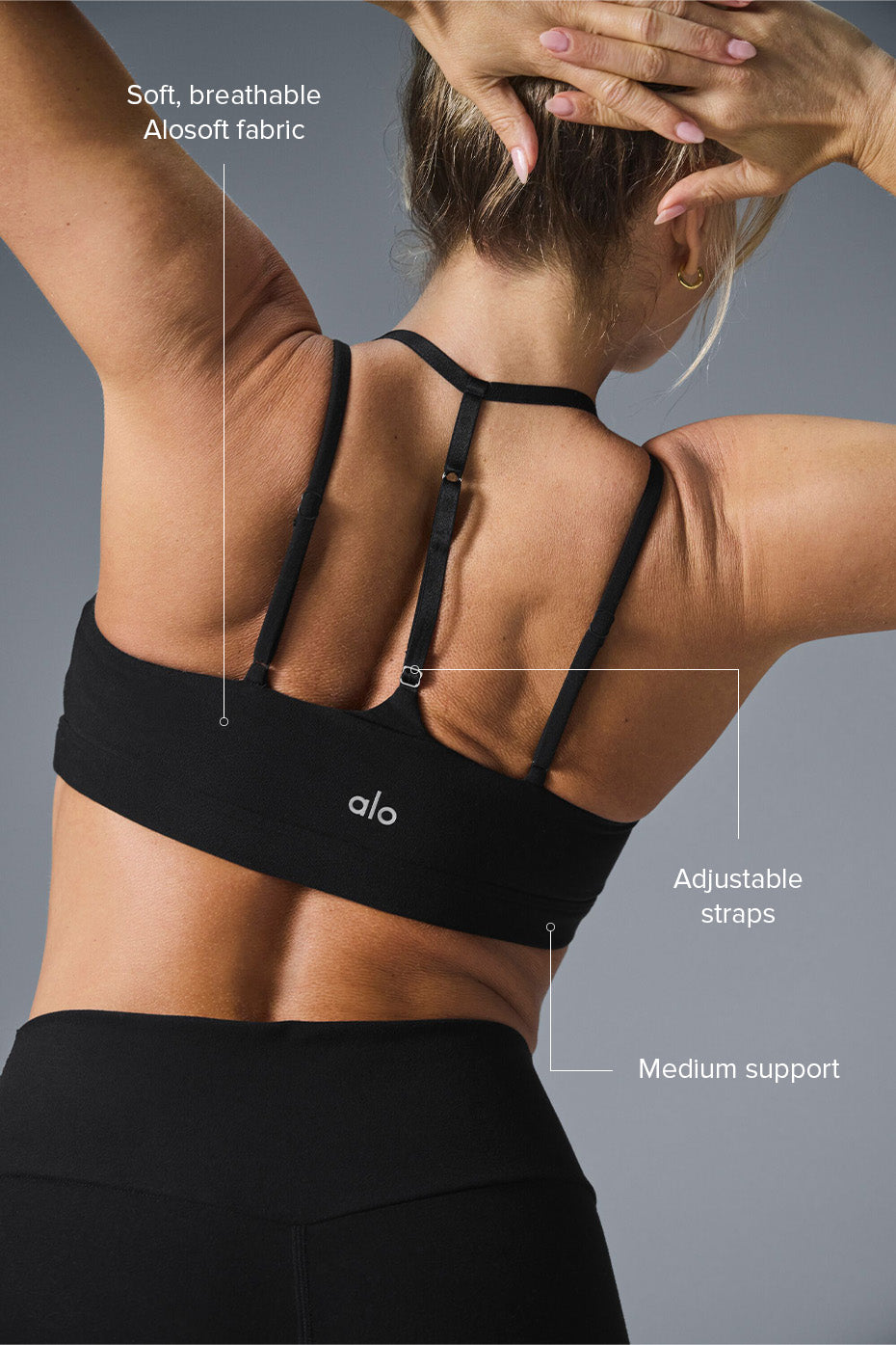 Alosoft Spotlight Bra - Black - Image 2