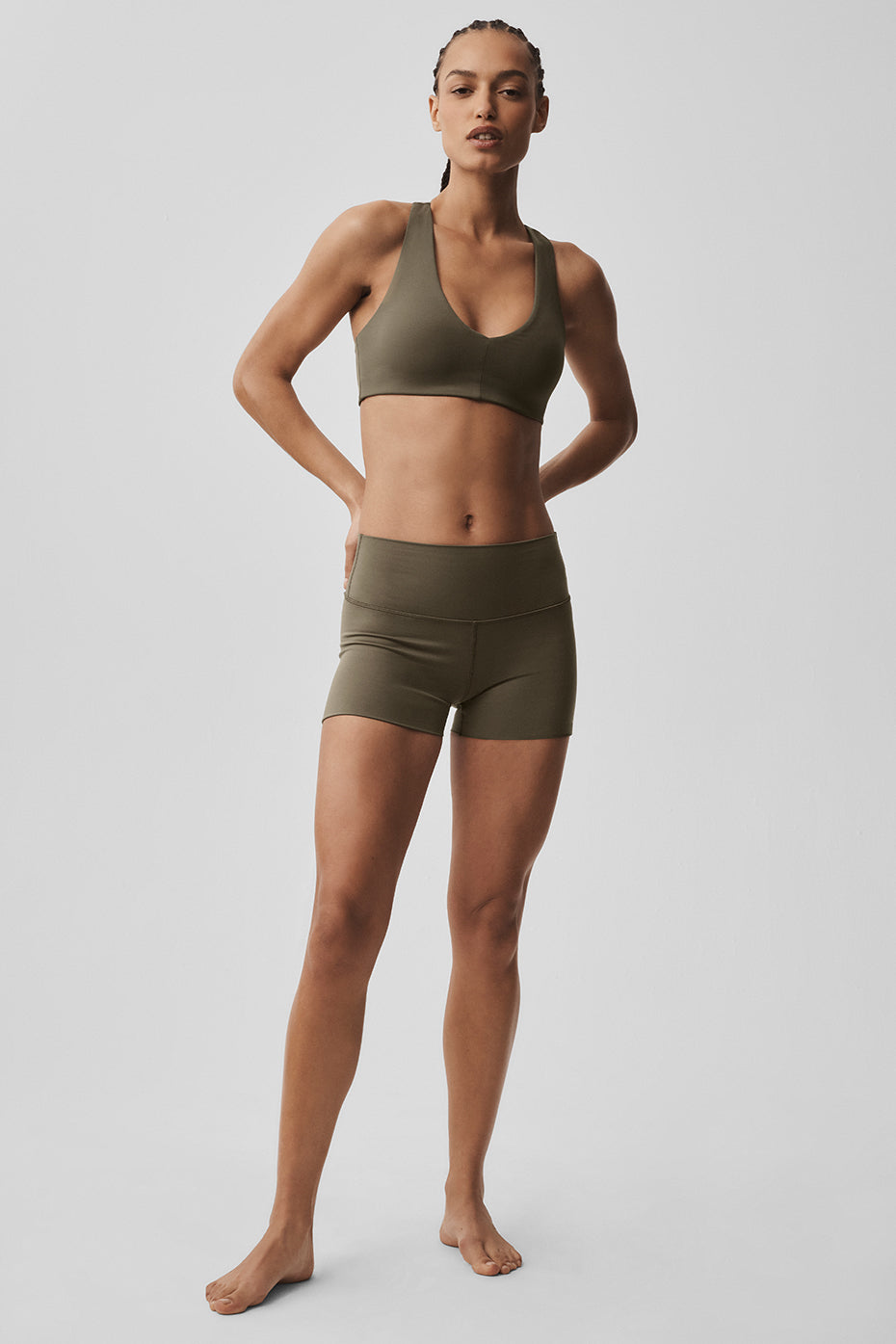ALO Softsculpt Base Bra - Olive Tree - Image 5