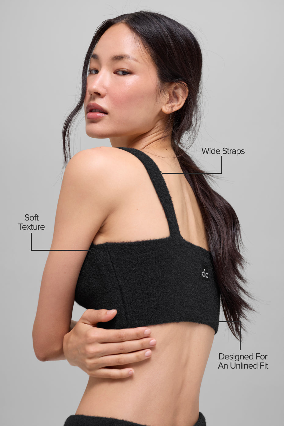 Snuggle Up Sweater Bra - Black - Image 2