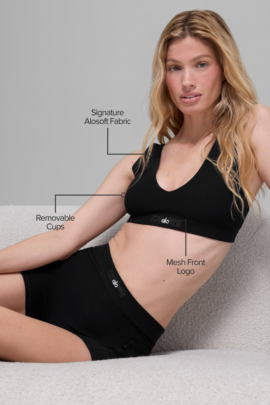 Alosoft Sincere Bra - Black - Image 2